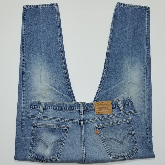Levi's 505 Blue Jeans - Vintage - Orange Tab - Mad - Picture 6 of 11
